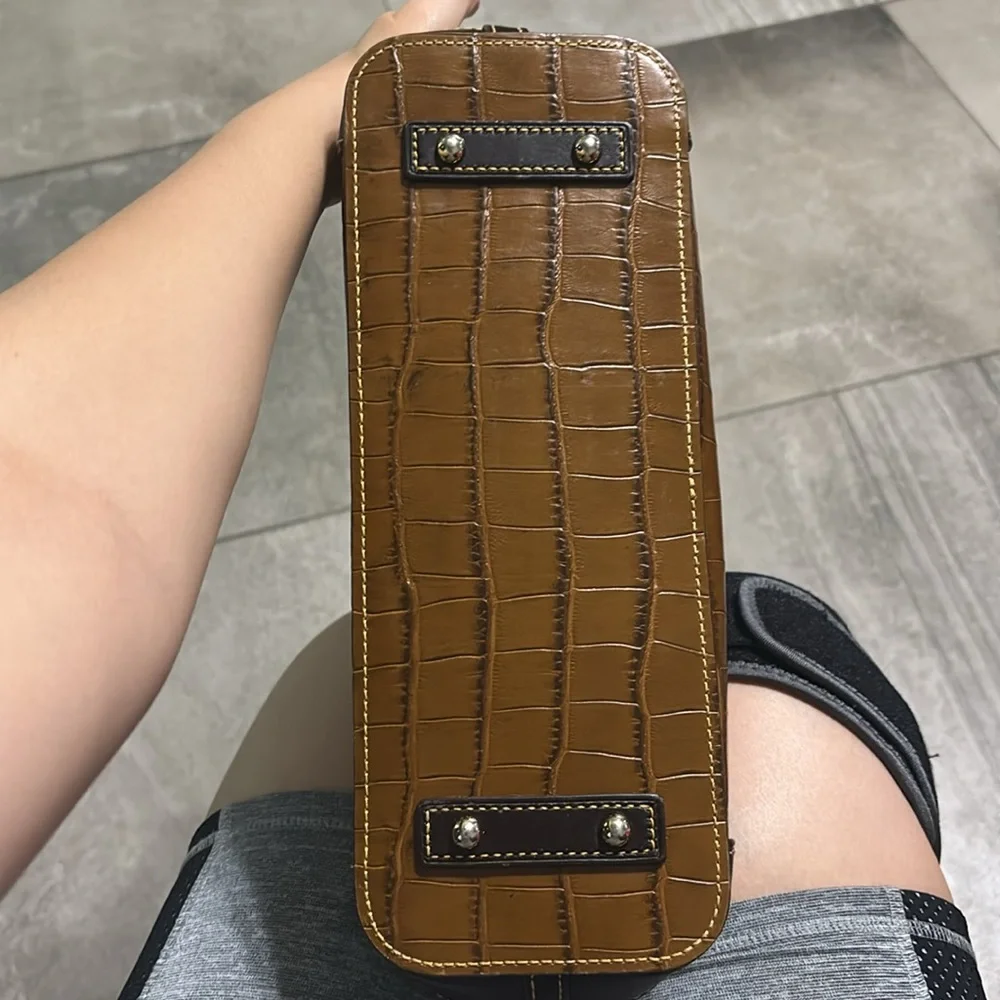 Dooney & Bourke Leather Tote Bag - Picture 5 of 15